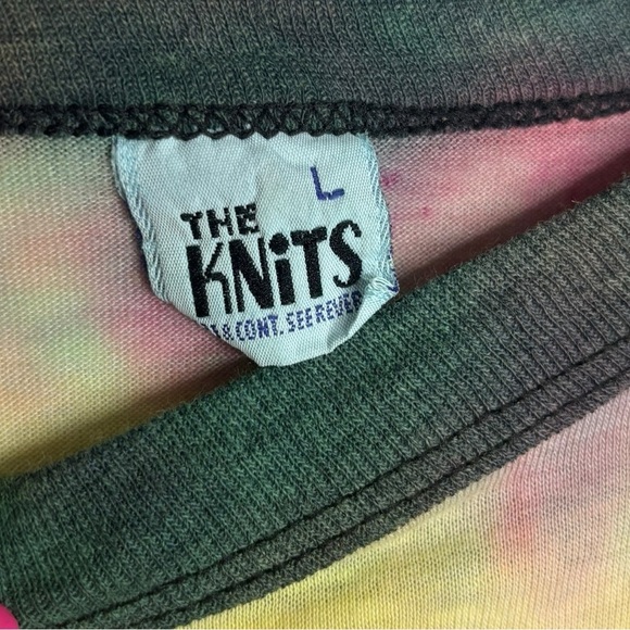 VTG Tie Dye 1981 Rolling Stones Concert Raglan Tee Thrashed Distressed Large - Picture 2 of 16